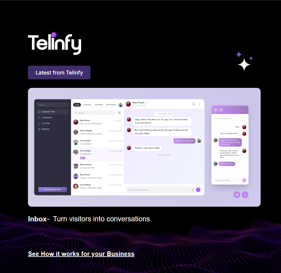 Telinfy Features